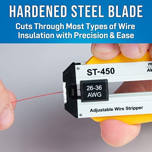 ST-450 Adjustable Precision Wire Stripper 26-36 AWG