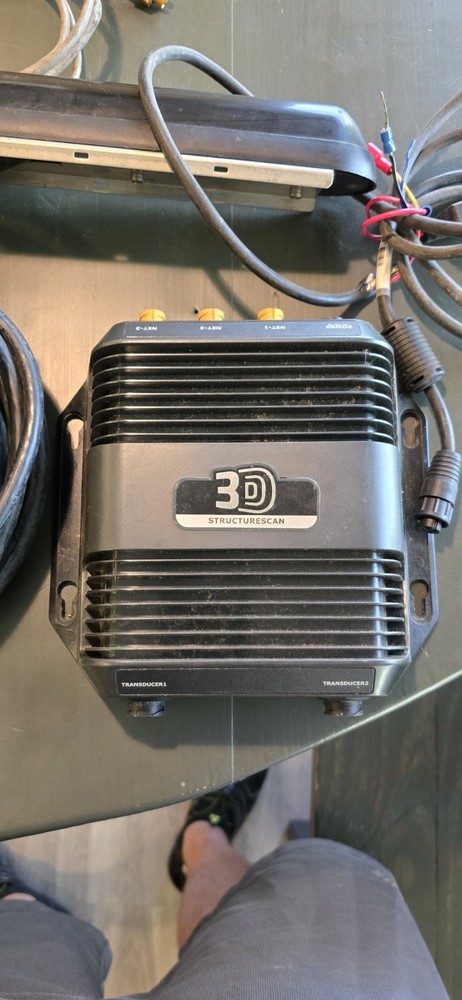 Lowrance/Simrad Structure Scan 3D Transducer + Module w/ Cords. Excellent