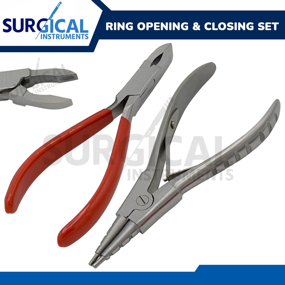 RING OPENING & CLOSING PLIERS - BODY PIERCING TOOLS