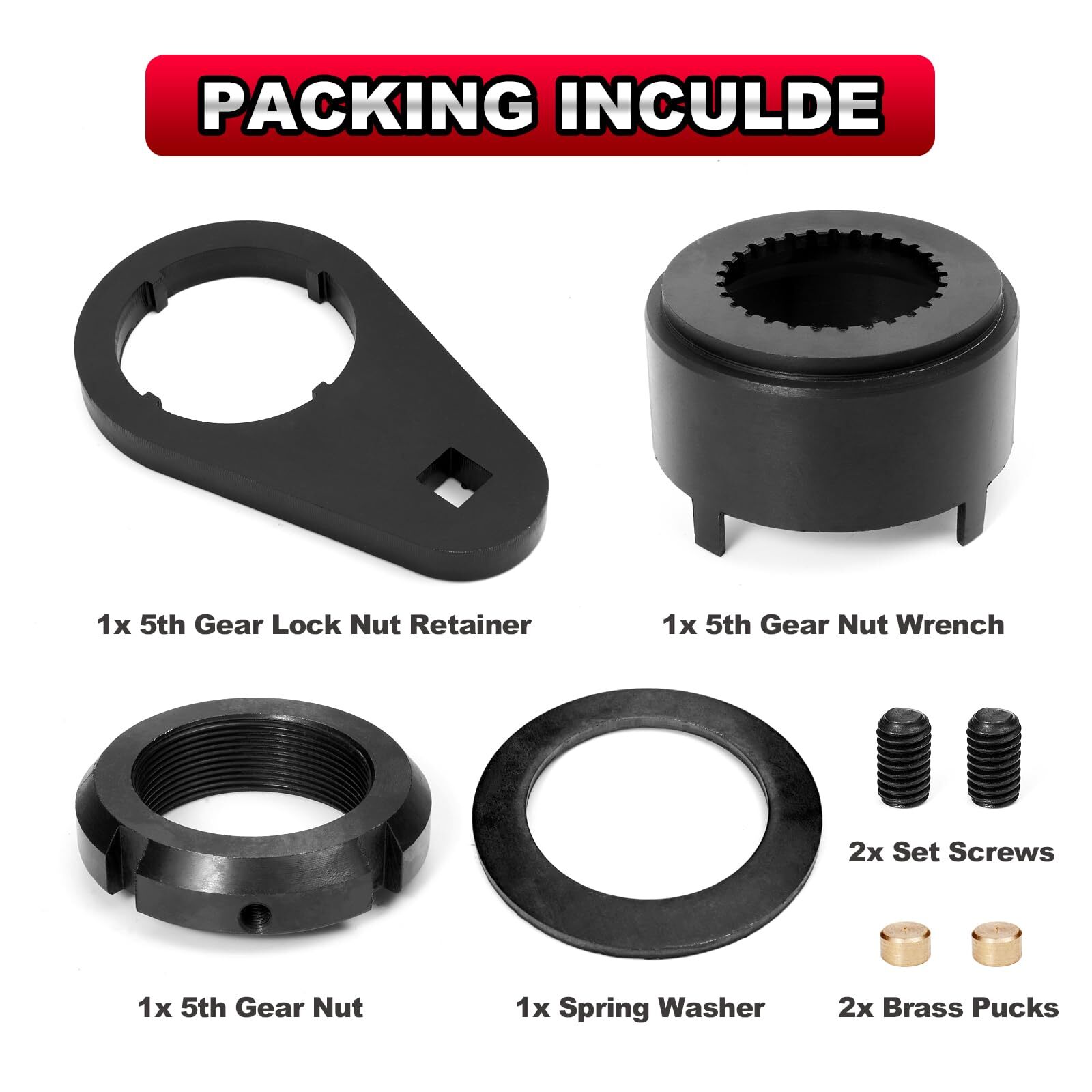 5th Gear Lock Nut Retainer Kit & 5th Gear Nut Wrench for 1994-2004 Dodge Cummins