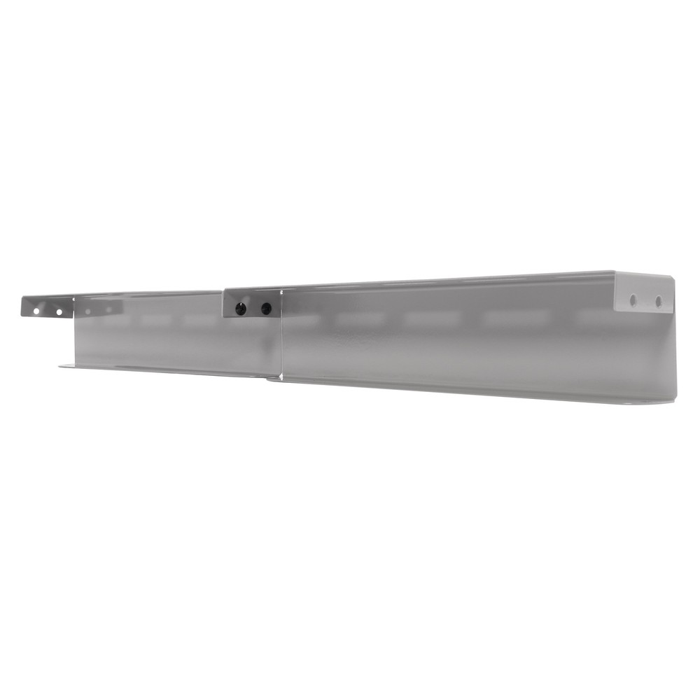 8PK Overhead Storage Bin Rack Ceiling Racks for Utility Bins Organization- Gray
