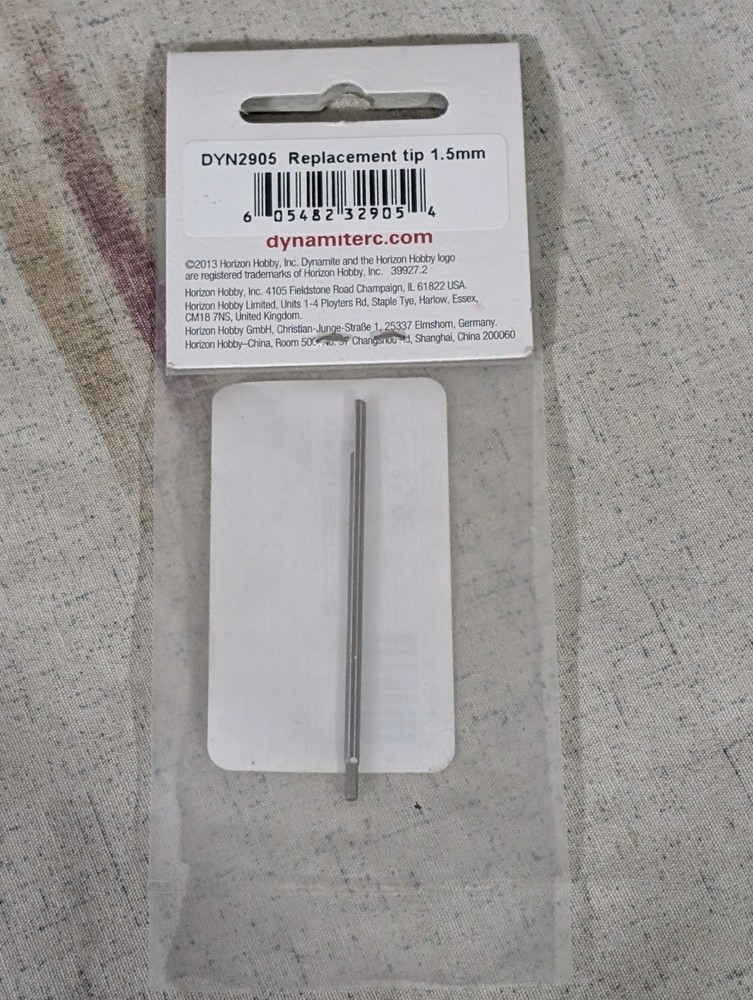 Dynamite 1.5mm Machined Hex Driver Replacement Tip DYN2905