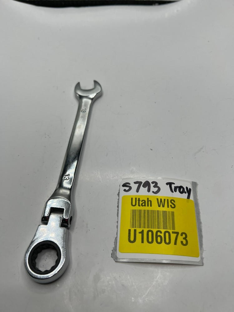 Locking Flex Head Ratcheting Combo Wrench Chrome Vanadium #13 Solid Steel