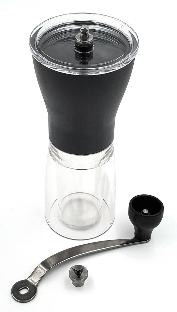 Small Manual Coffee Grinder Beans Nuts Adjustable Conical Ceramic Burr Spice