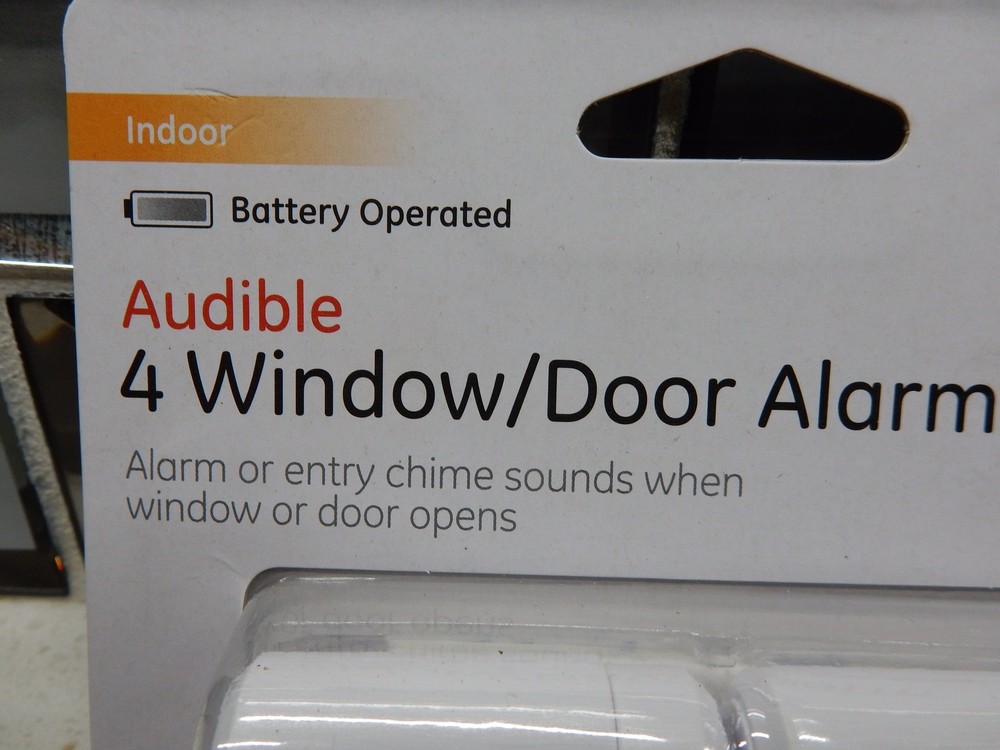 GE Audible Window/Door ALARM - Chimes When Opened, 4 Pack