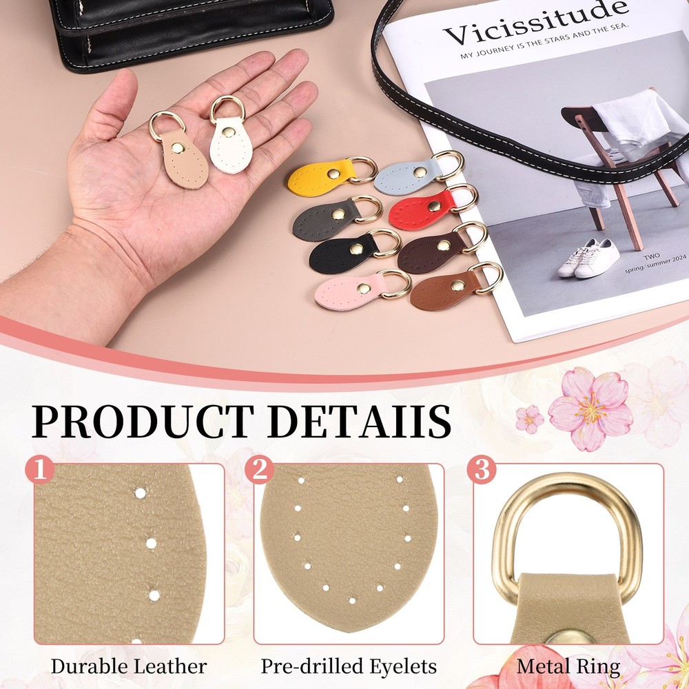 5pcs bag hooks, light brown, creation accessories