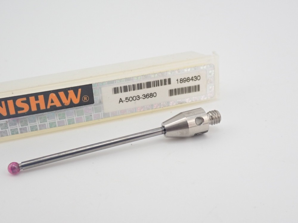 Renishaw A-5000-3680 Stylus 3mm Ruby Ball, M4 Thread, Tungsten Stem