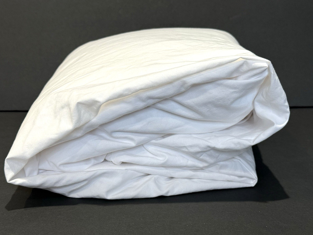 LL Bean Queen Fitted White Sheet Percale Excellent Condition!