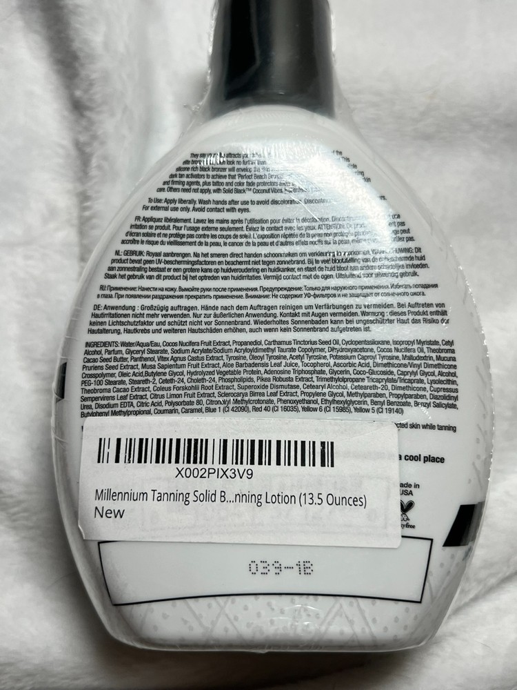 Solid Black Tanning Lotion