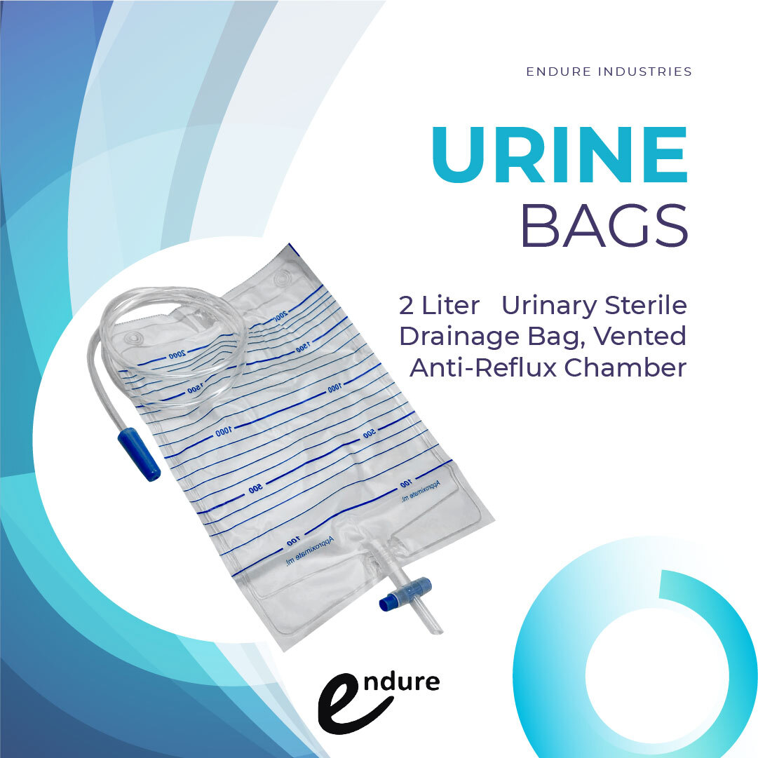 Adult Urine Bag, 2000 ml (Pack of 5)