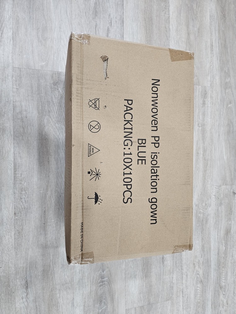 Nonwoven Pp Isolation Gown Disposable, 100 PACK