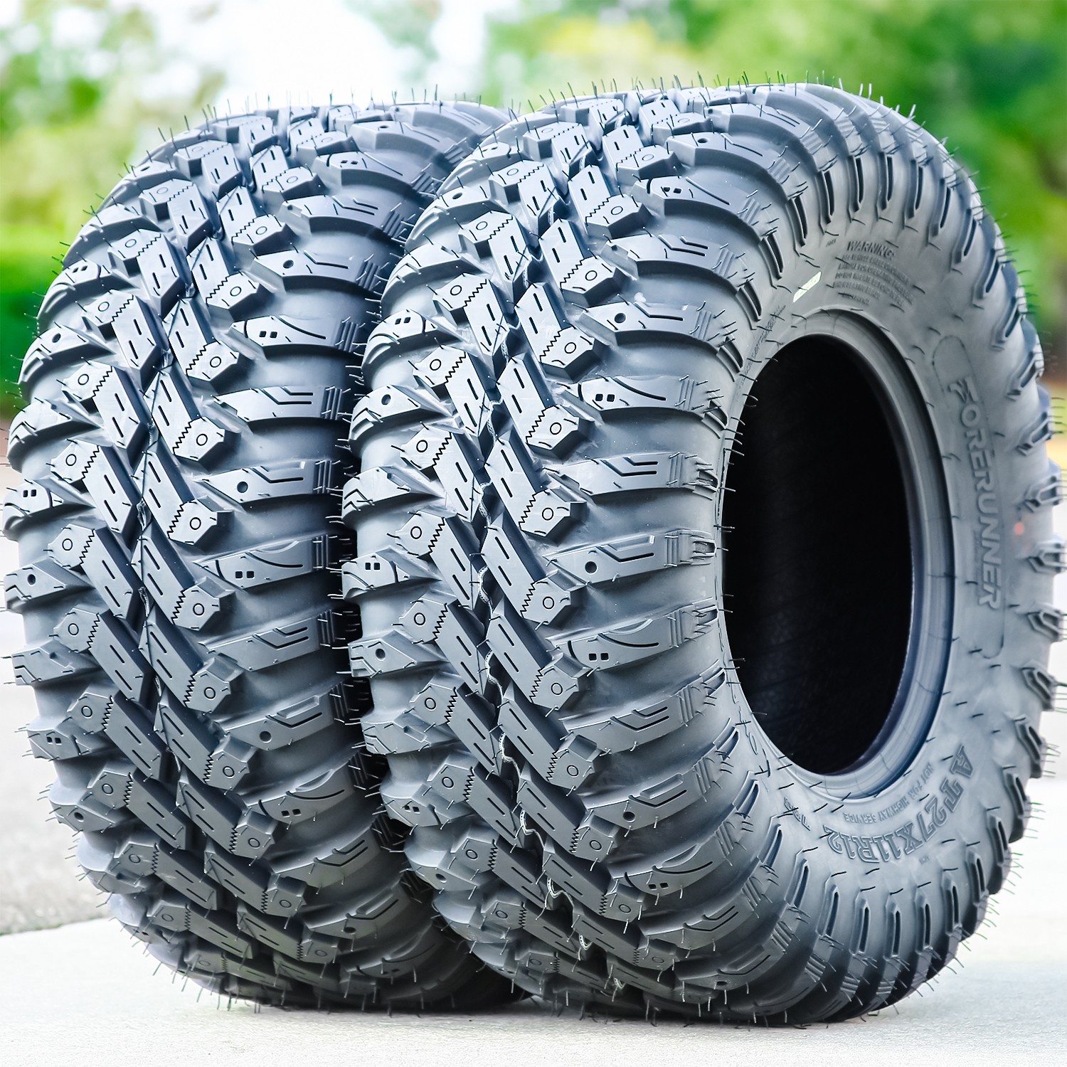 4 Forerunner Ohanzee A/T 27x11.00R12 27x11R12 79J 8 Ply AT ATV UTV Tires