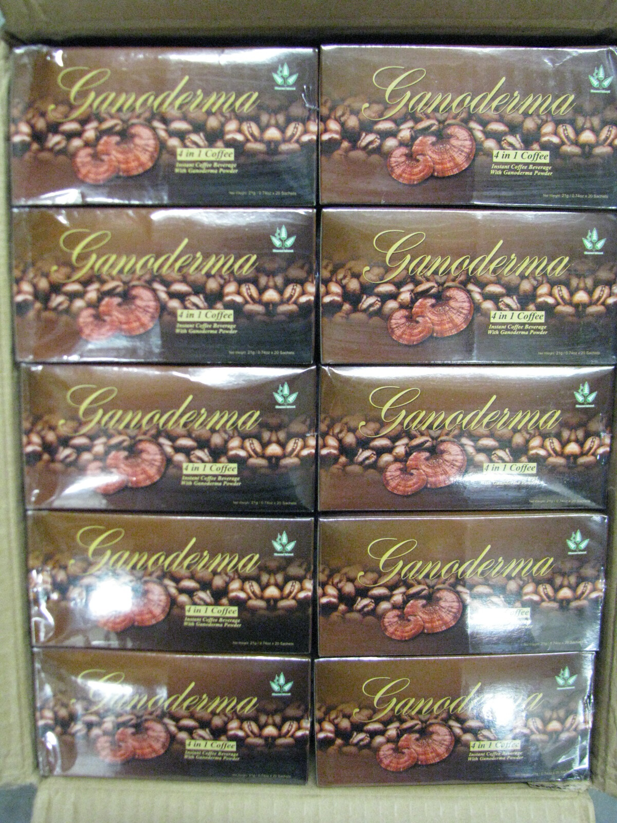 Ganoderma Coffee 4 -1 Creamer & Sugar 40 Boxes - 4 in 1, Healthy Coffee 800 pks