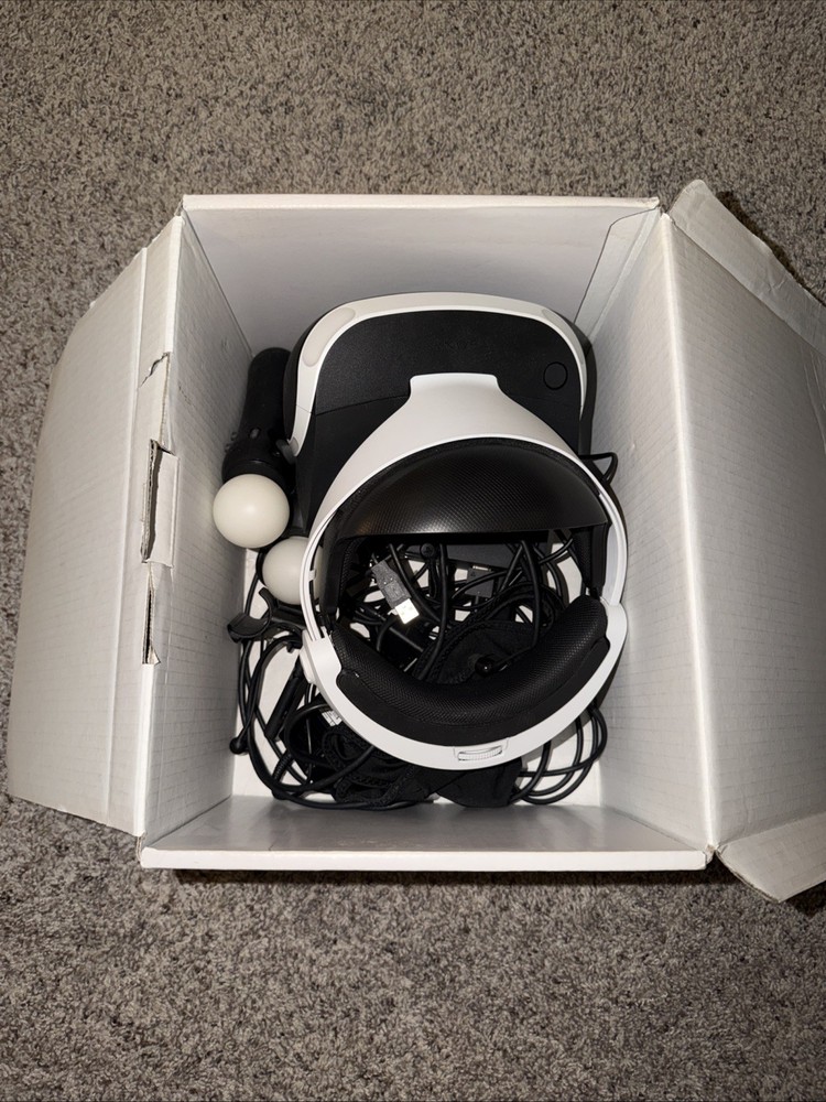 PlayStation VR 1 Complete with Box Move Controllers and Camera, Plus mask