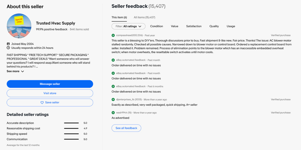 Furnace Control Circuit Board ====******