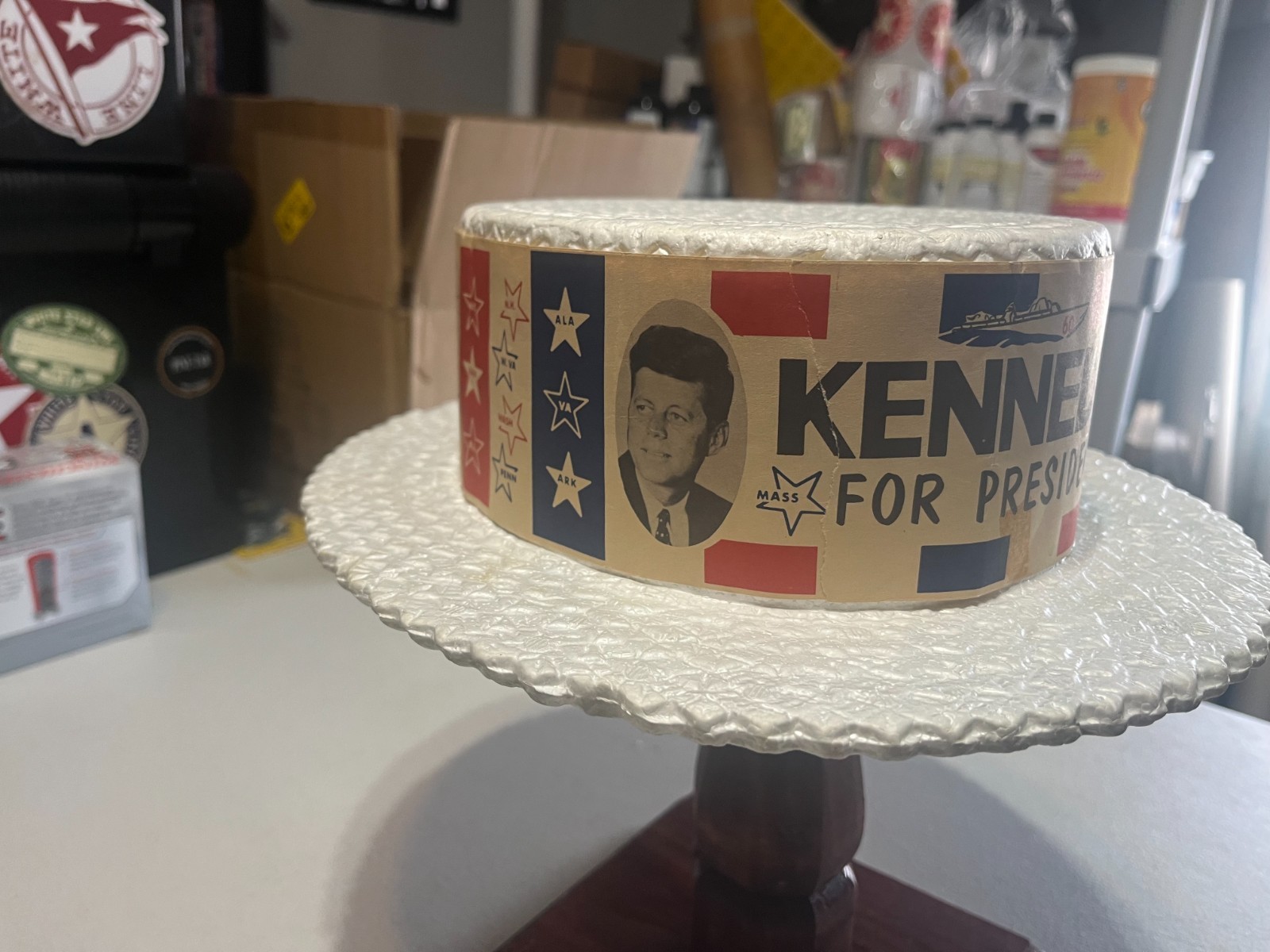 JFK, KENNEDY, 1960 DEMOCRATIC CONVENTION, DELEGATE/SUPPORTERS HAT