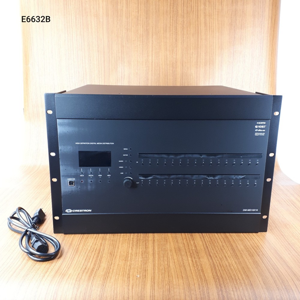 Crestron DM-MD16X16 High Definition DigitalMedia Distribution W/Modules Tested