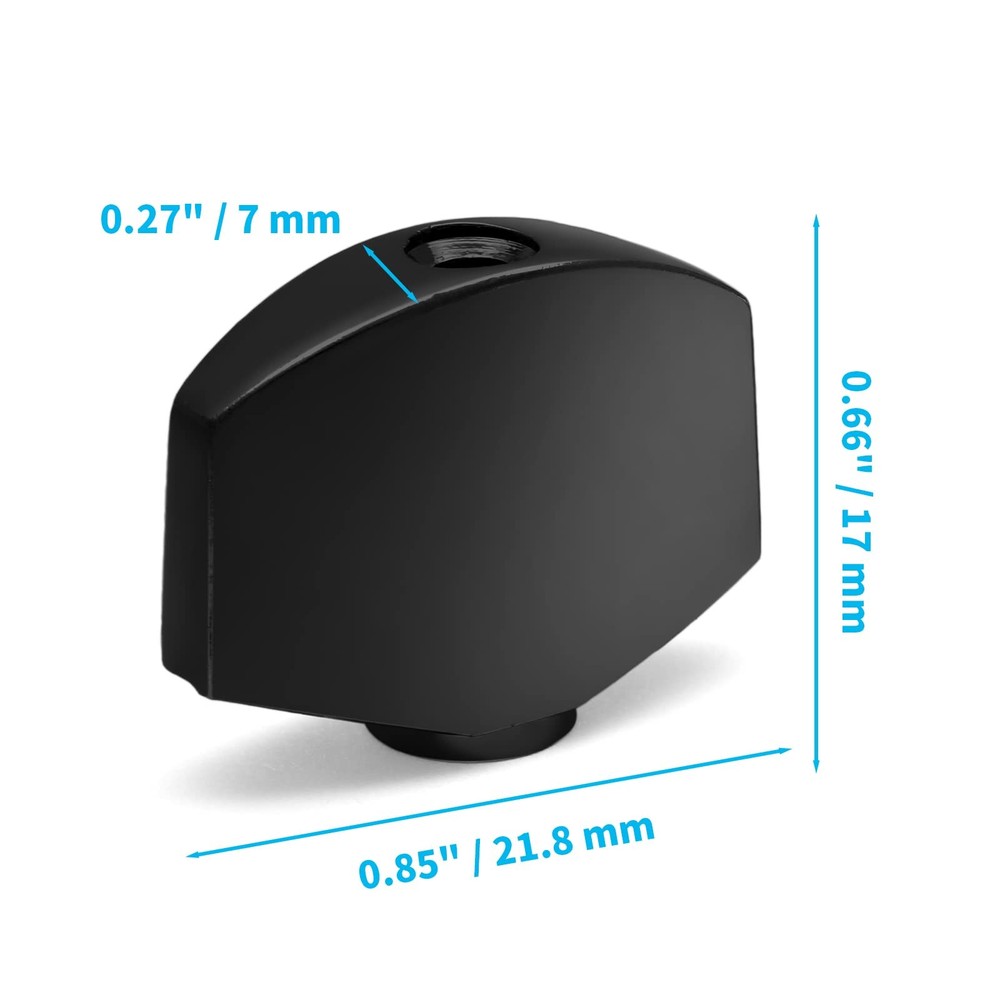 Metal Black Guitar Tuning Peg Buttons, Square Shape Shape,