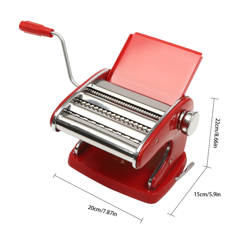 Adjustable Manual Dough Roller Sheeter Noodle Pasta Dumpling Maker Machine New