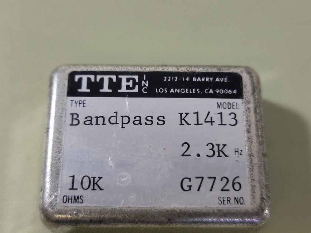 TTE K1413 Bandpass Filter , 2.3KHz