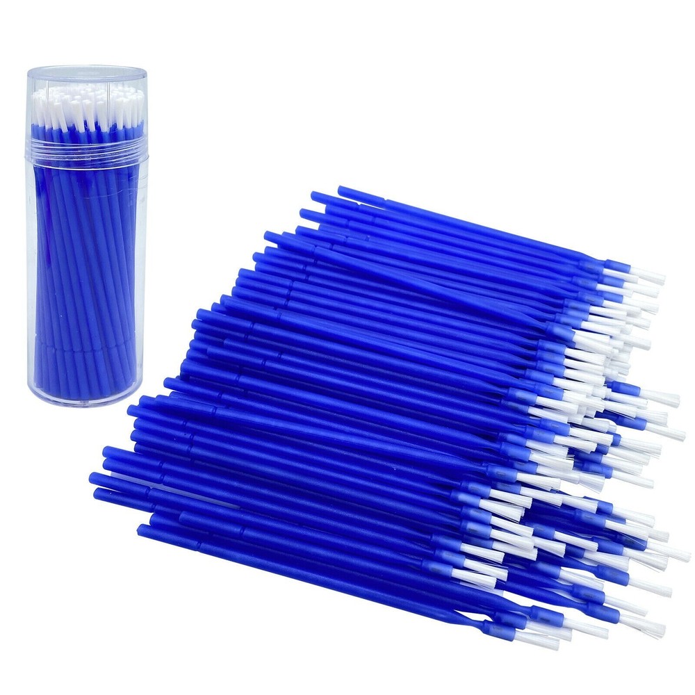 1000Pcs Dental Disposable Bendable Micro Brush Applicator Tips Long Handle Brush