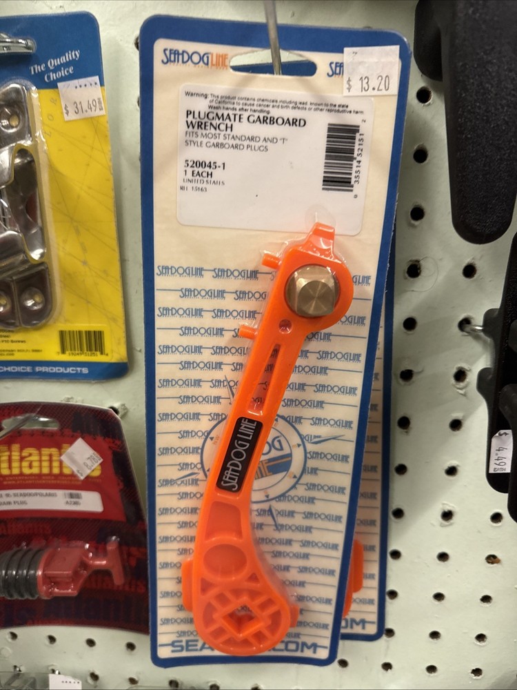 Seadog Line #520045-1 Plug mate Garboard Wrench.