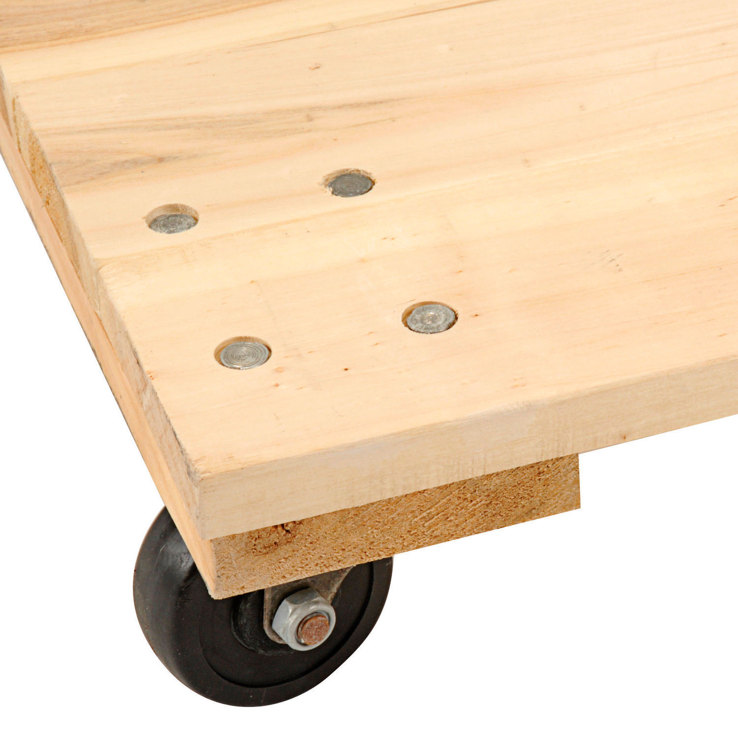 Hardwood Dolly - Solid Deck 24 x 16 1000 Lb. Capacity