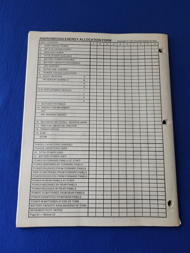 Captain's Module C2 New Worlds II - Star Fleet Battles