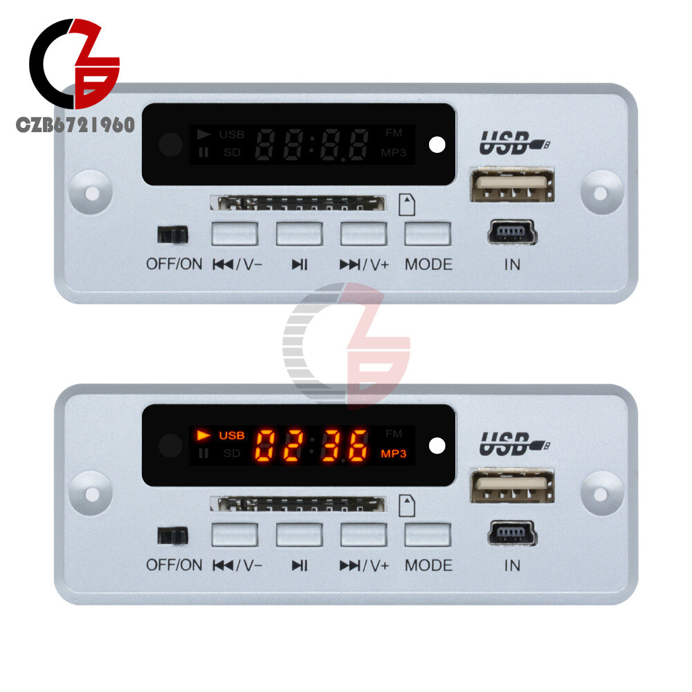 Digital 5V LCD MP3 Wireless Decoder Board USB TF SD Audio Module FM Radio Kit
