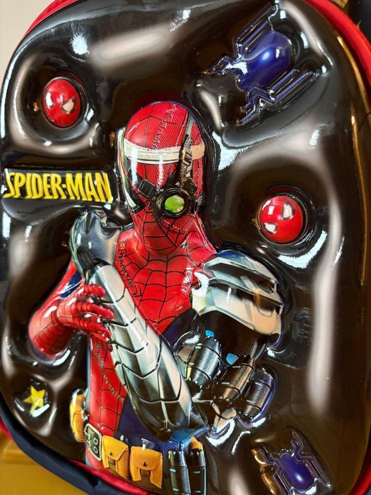 Spiderman 3d Backpack Hardshell 12 X 11 Inches