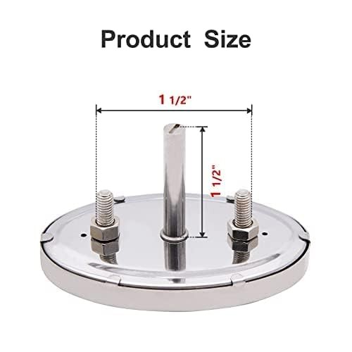 1PC Black Grill Lid Thermometer Heat Indicator Replacement for Master...