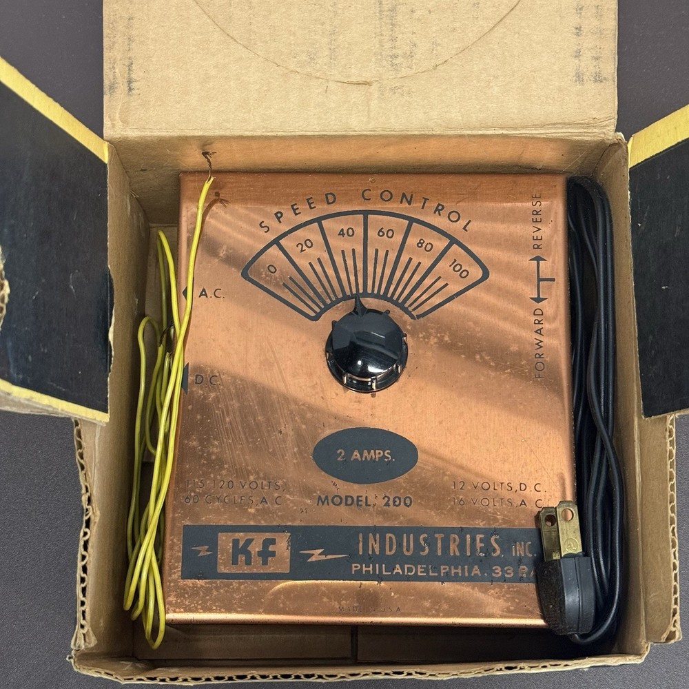 KF Industries Universal Powermaster Ho Scale Train Transformer Controller Tested