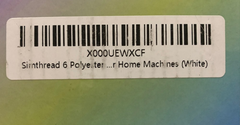 Simthread Lilac 612 white ￼3 Pack 5500y Polyester Embroidery Sewing Thread White