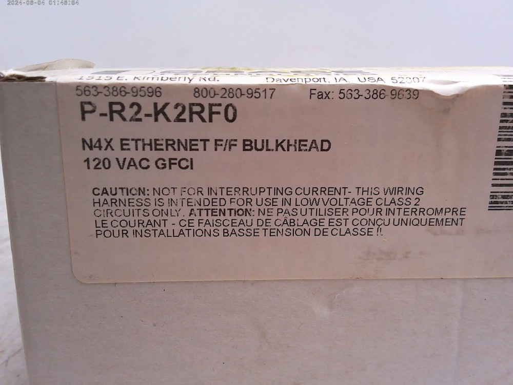 New GracePorts P-R2-K2RF0 Bulkhead Computer Port Connector Interface