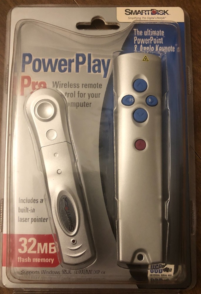 Smartdisk PowerPlay Pro Wireless Remote Control for PowerPoint and Apple Keynote
