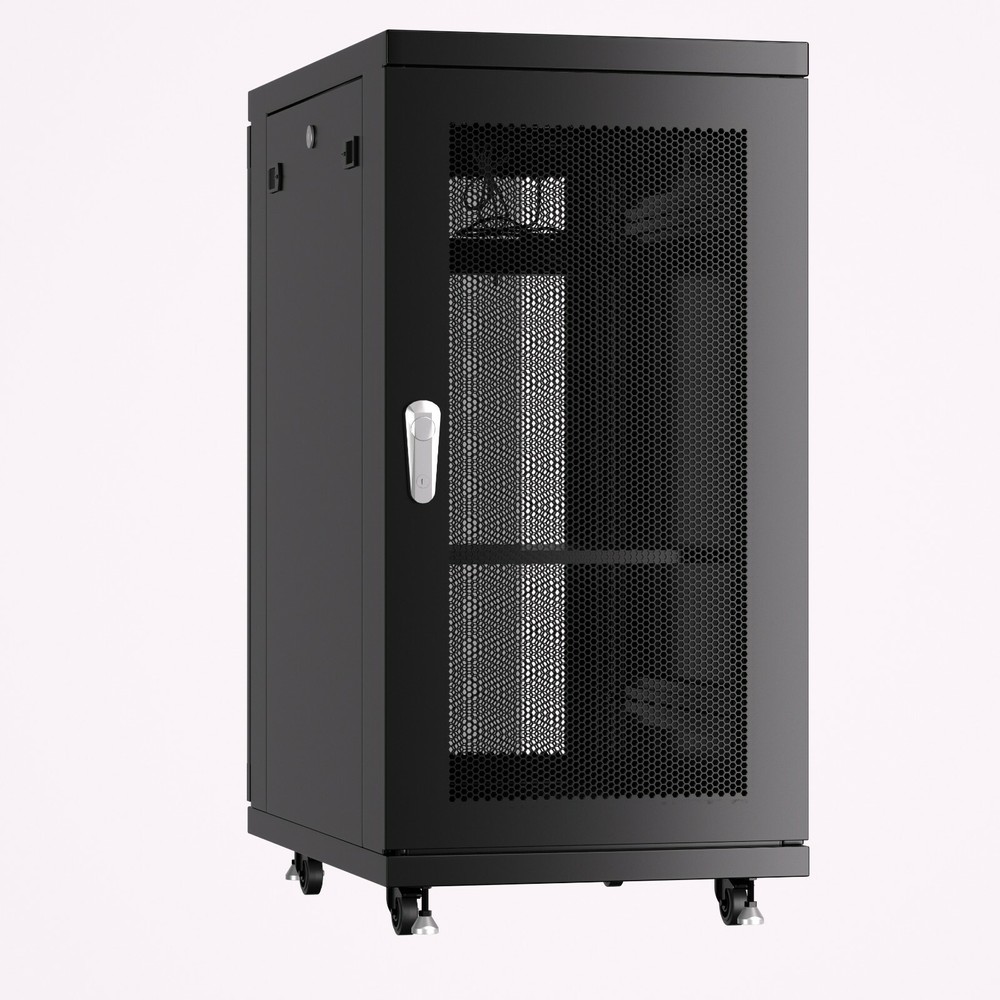 Server Rack 22U Network Cabinet 39" depth Data Server Cabinet - VENTED MESH DOOR
