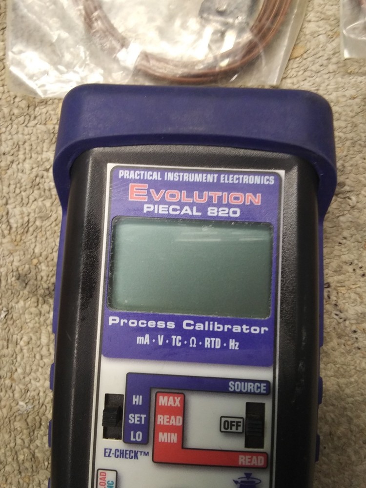 PIE EVOLUTION PIECAL 820 SINGLE CHANNEL PROCESS CALIBRATOR W/LEADS