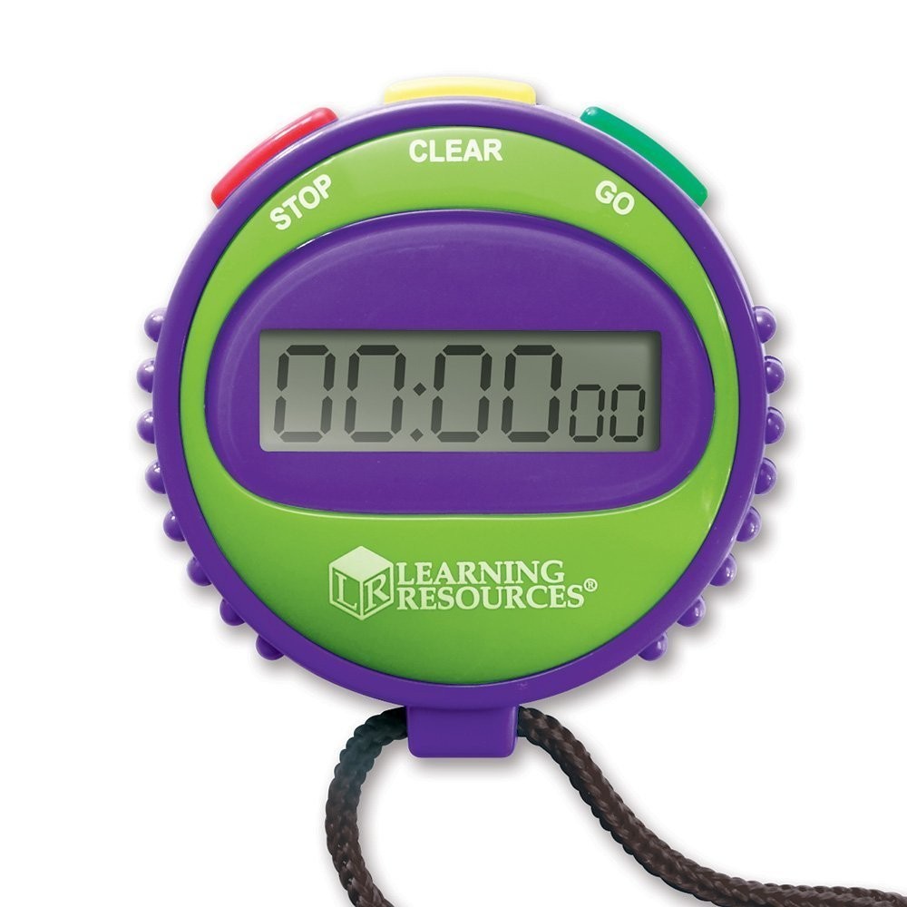 Learning Resources Simple 3 Button Stopwatch, Supports Science Investigations...