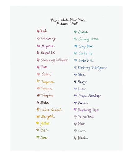 Flair Felt Tip Pens Assorted Colors