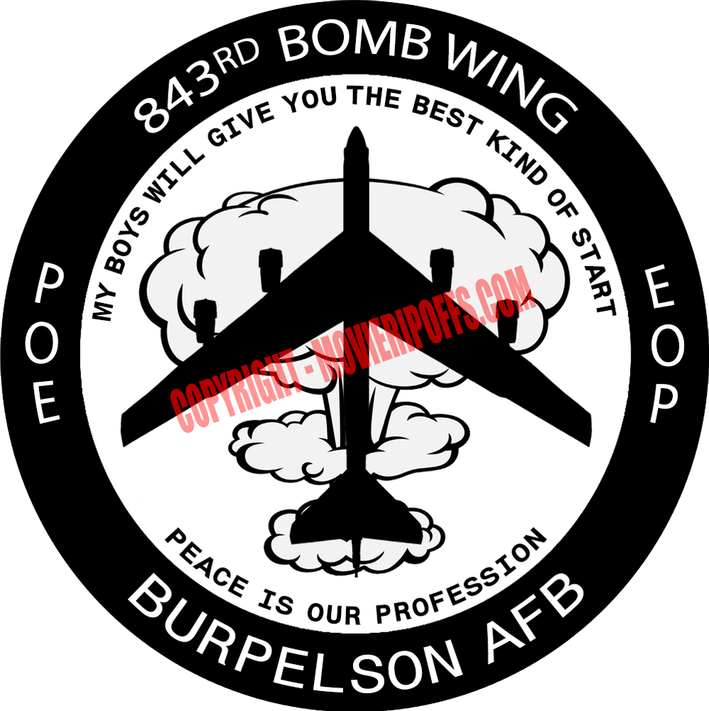 Dr. Strangelove Patch - 843rd Bomb Wing - Burpelson Air Force Base