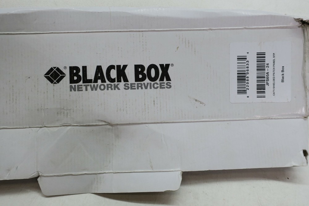 Black Box Network Services JPS60A-24 Cat6 Shielded Patch Panel 24 Port Universal