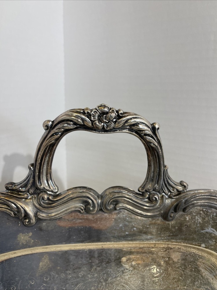 Vintage guildcraft silversmiths serving tray