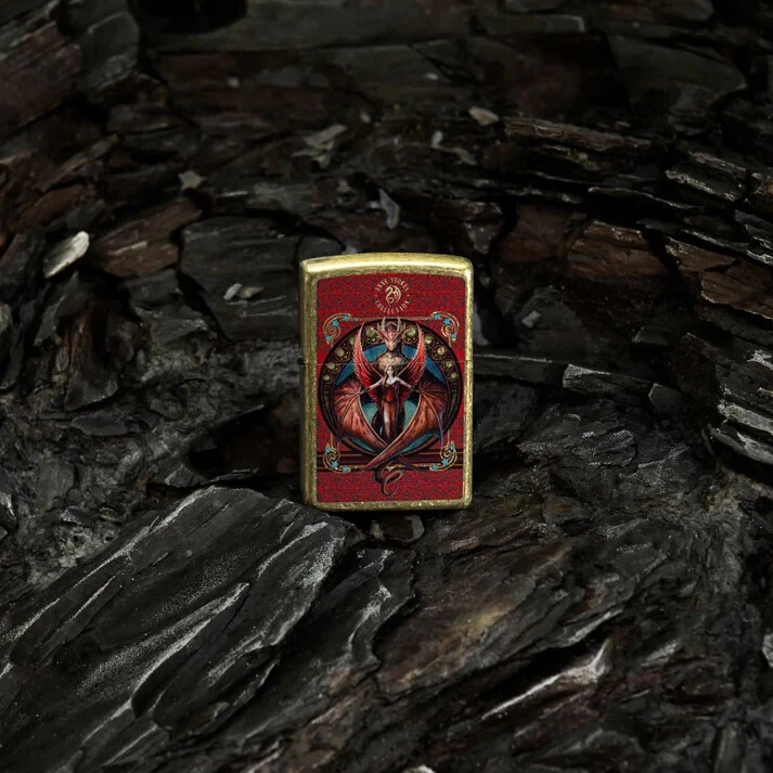 Mystical Anne Stokes Brass Zippo Lighter