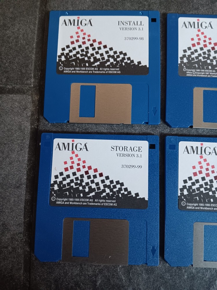 6 Disks Amiga Workbench Version 3.1 UNTESTED Sold As Is