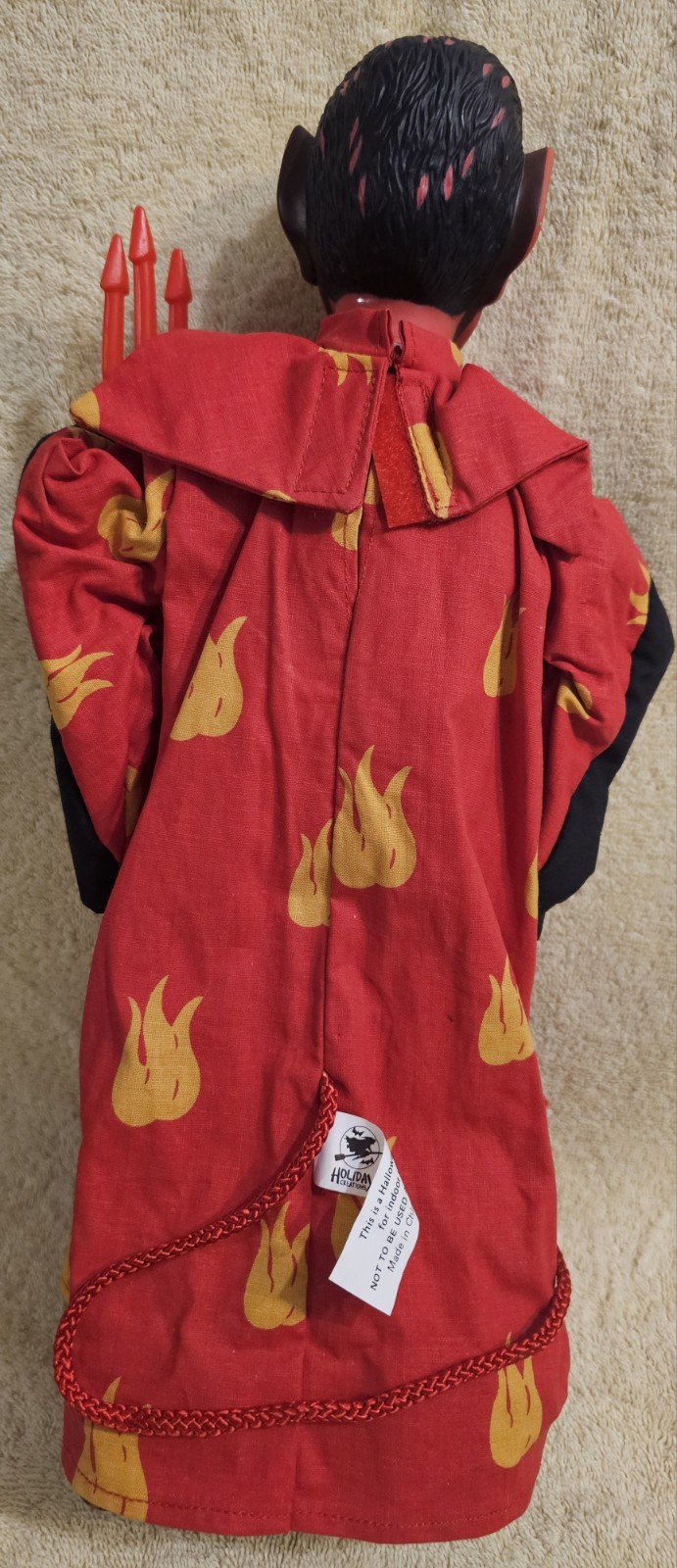 Vintage 1993 Holiday Creations Halloween Devil Voice/Blinking Eyes Working Rare!