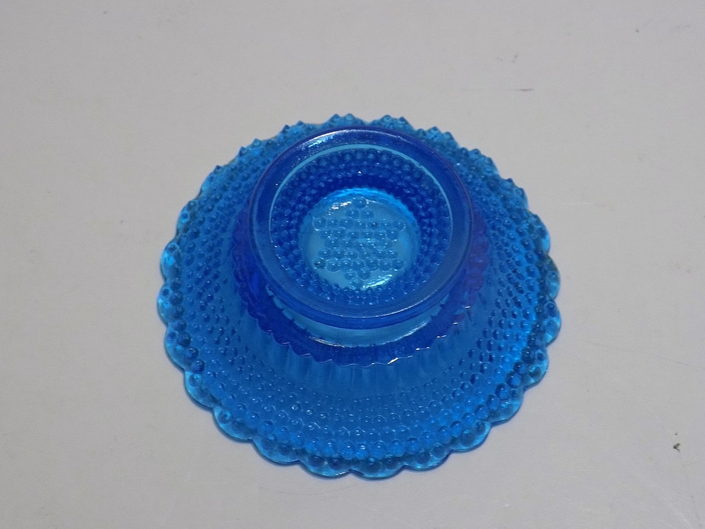 Boyd Glass Blue Star & Dewdrop Open Salt Cellar
