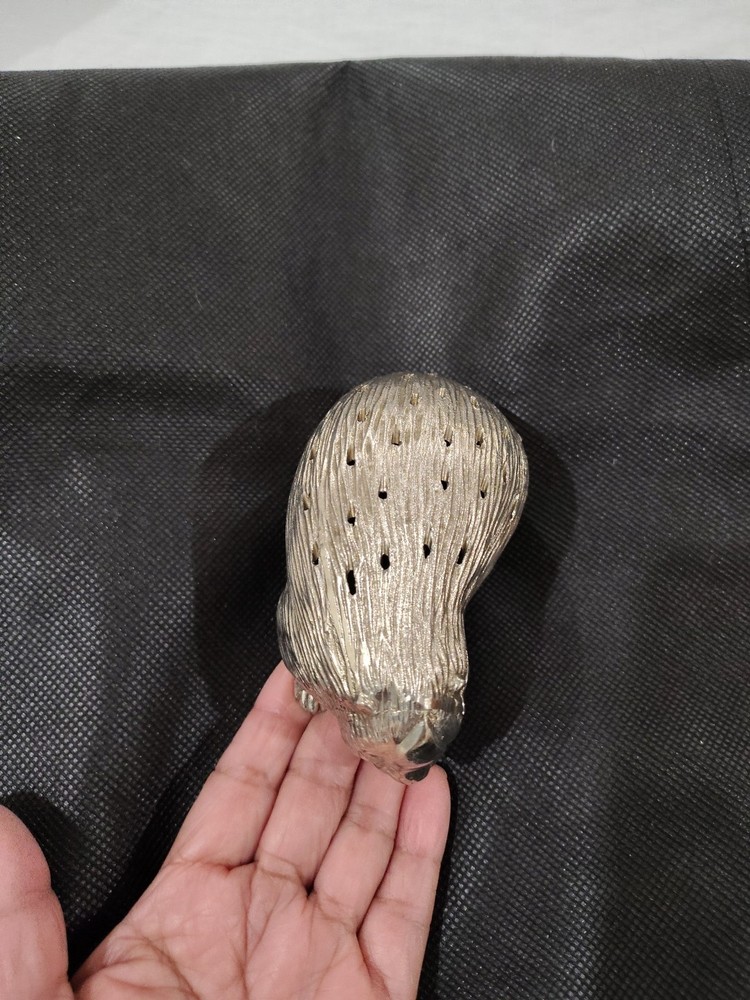 Silverplate Vintage Porcupine Charcuterie Toothpick Holder Housewarming Japan