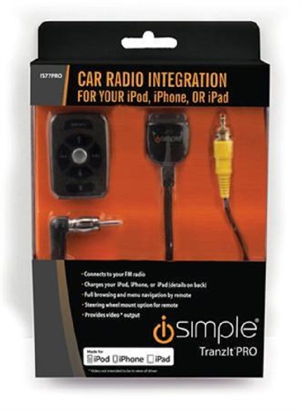 PAC iSimple IS77PRO / UNIVERSAL FM CAR INTEGRATION KIT FOR IPOD/IPHONE w/ REMOTE