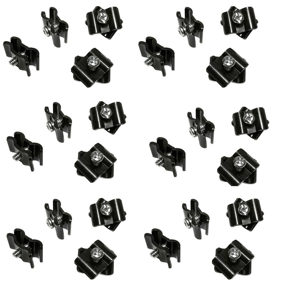 100 Pc GLOSS BLACK Gridwall Joining Connectors Grid Panel Joiner Clips Joining
