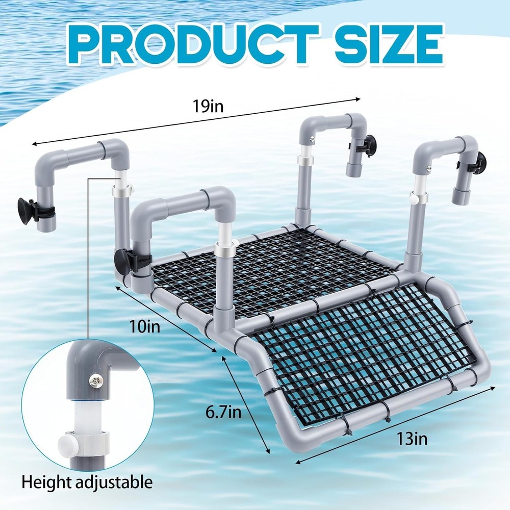 Transform Your Aquarium with Adjustable Turtle Basking Dock for Healthy Turtles